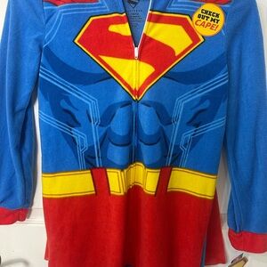 Superman Blue and Red Kids Onesie Pajamas